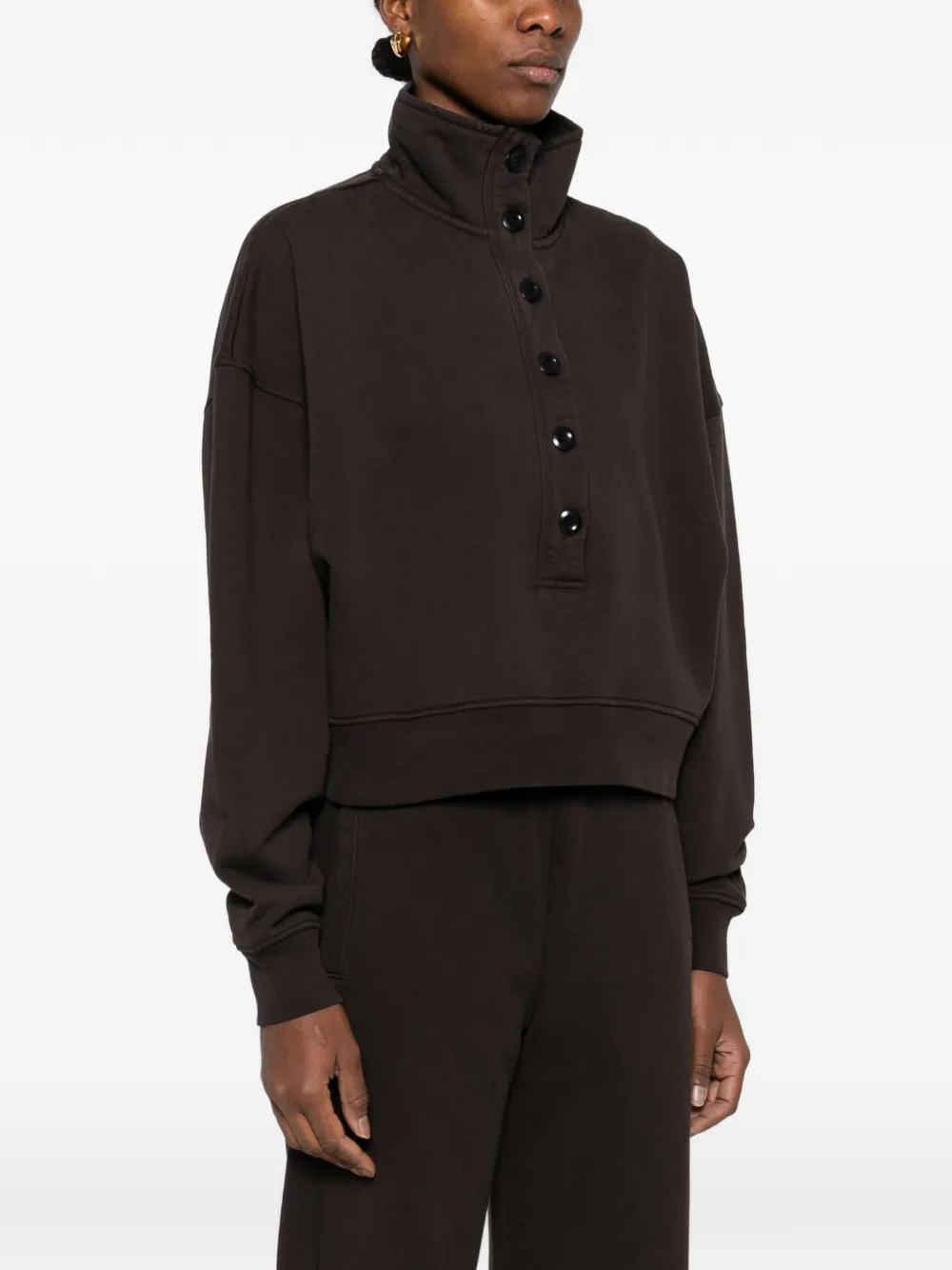 Citizens of Humanity Mirelle sweater met trechterhals Bruin
