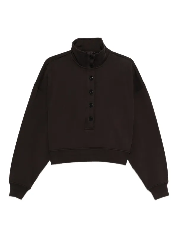 Citizens of Humanity Mirelle Funnel-neck Sweatshirt in Brown