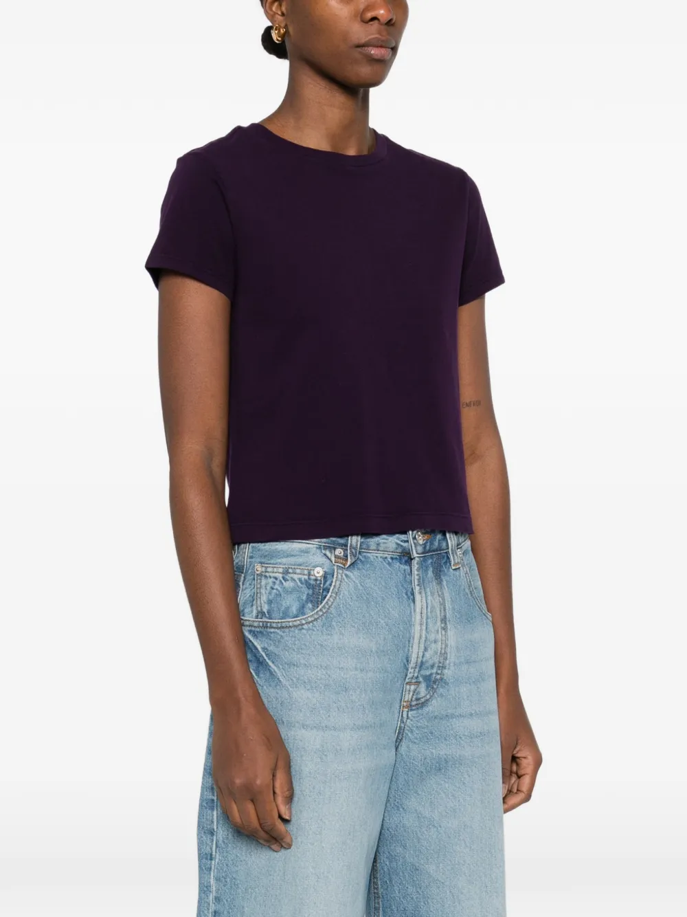  Agolde Adine Crew-neck T-shirt - Purple 