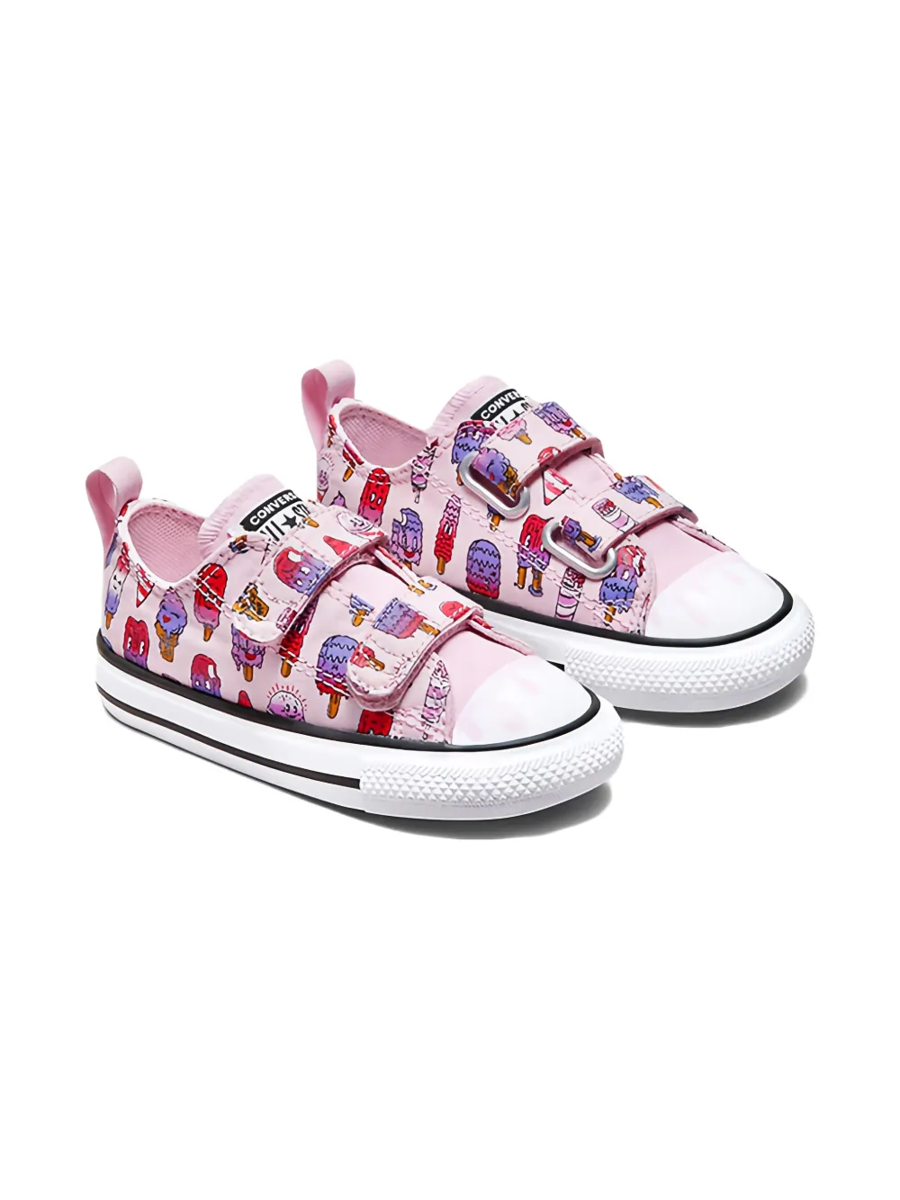 Converse Kids Chuck Taylor All Star sneakers met ijssprint en bandjes Roze