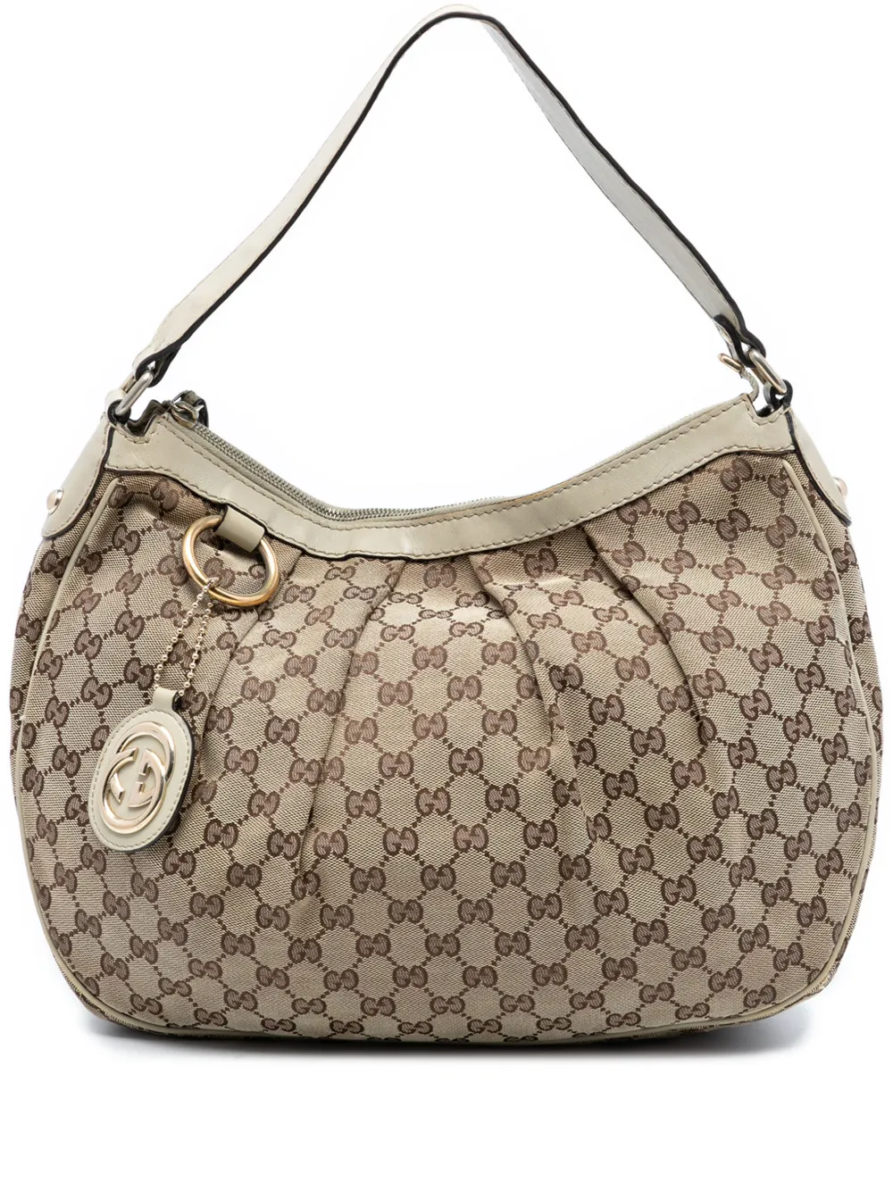 Gucci Pre-Owned Borsa a spalla Sukey in tela GG 2016-2025 - Marrone