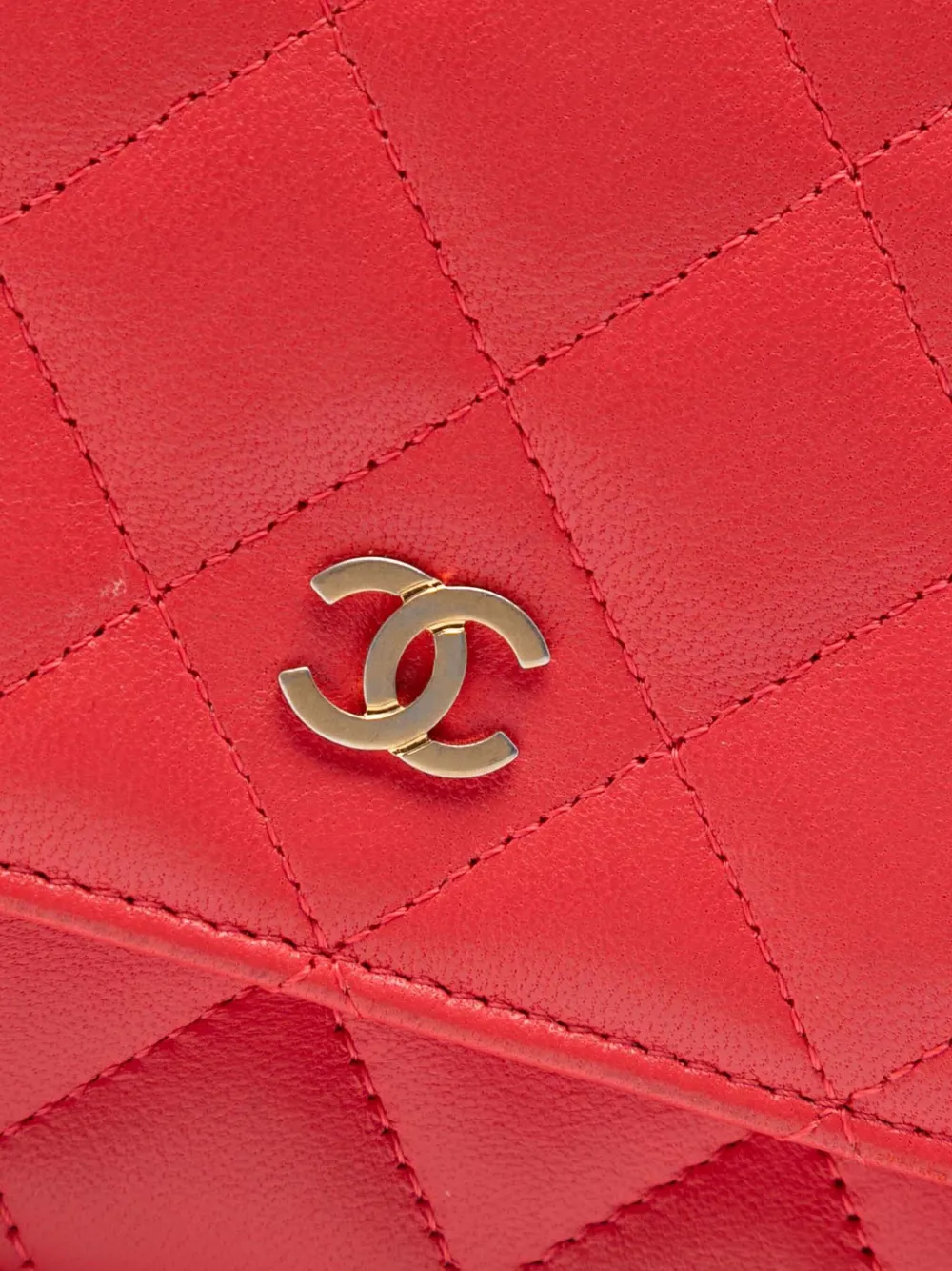 2019 Cc Quilted Lambskin Wallet On Chain Crossbody Bag