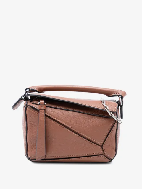Loewe Pre-Owned 2020 Nano Calfskin Puzzle satchel