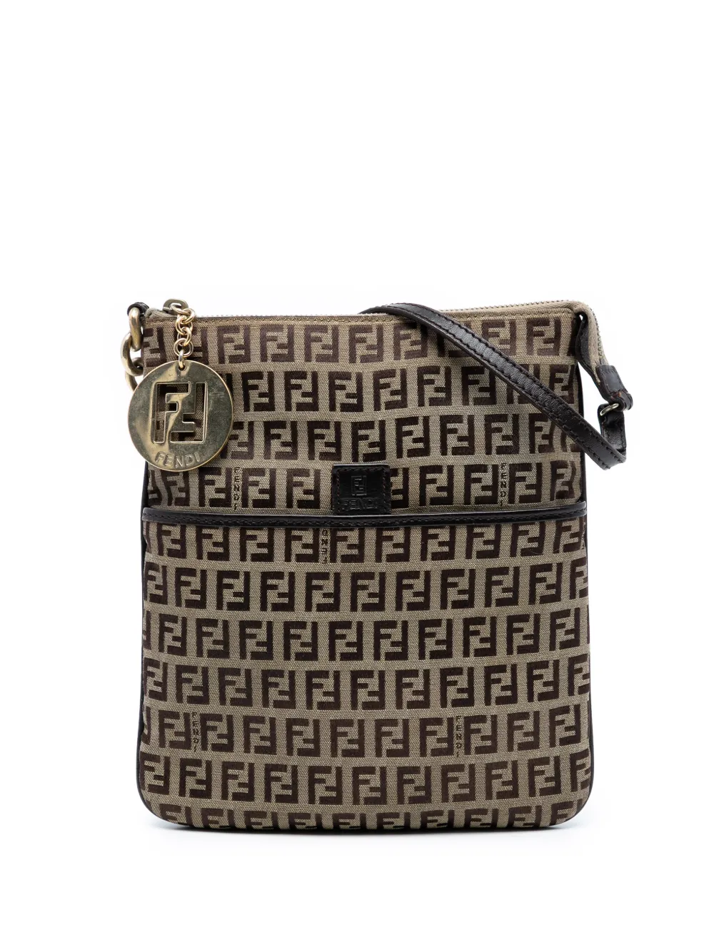 Fendi Pre-Owned Borsa a tracolla Forever in tela con motivo Zucchino 2000-2010 - Marrone