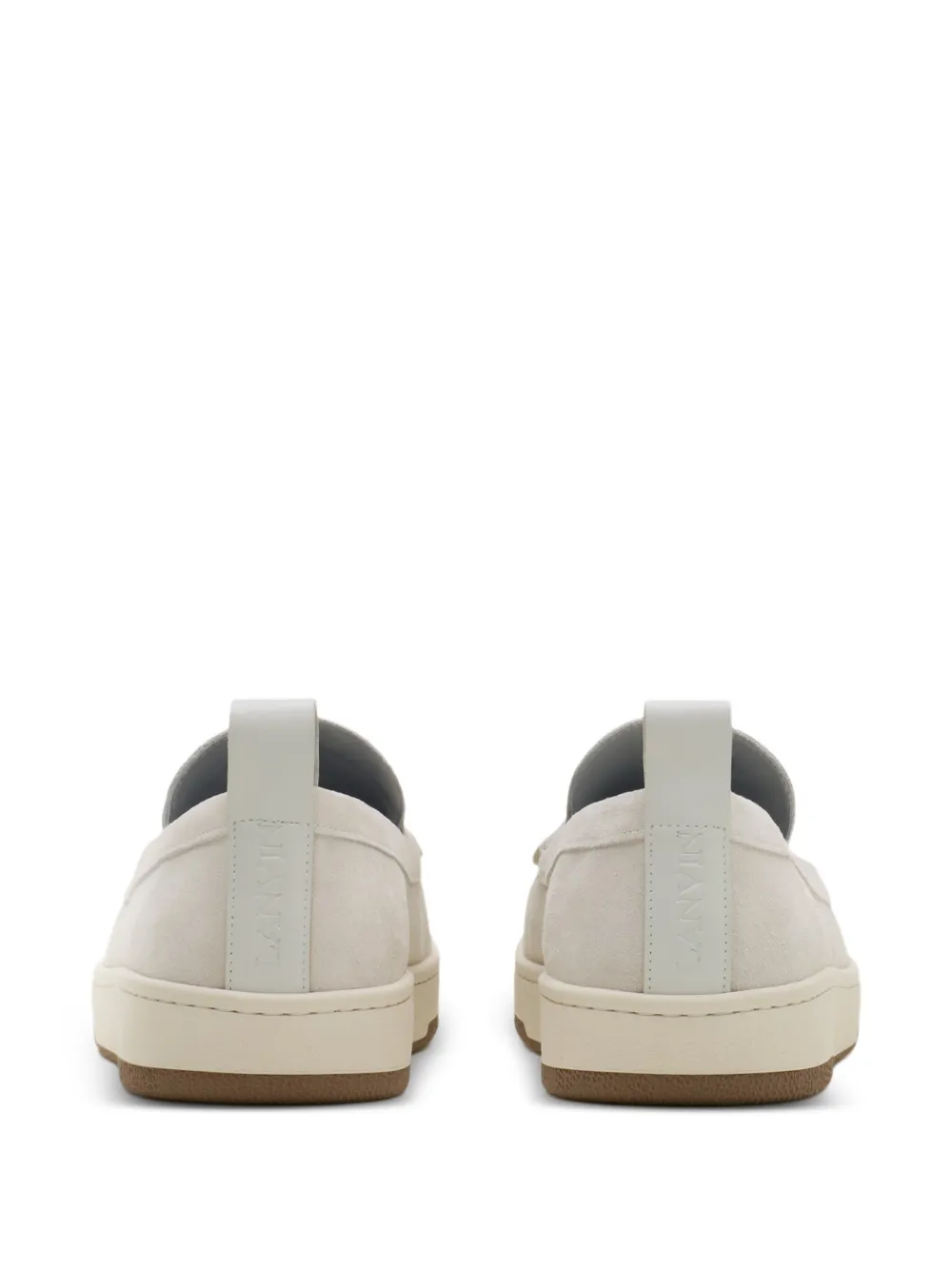 Lanvin Loafers met gestikte vlakken Beige