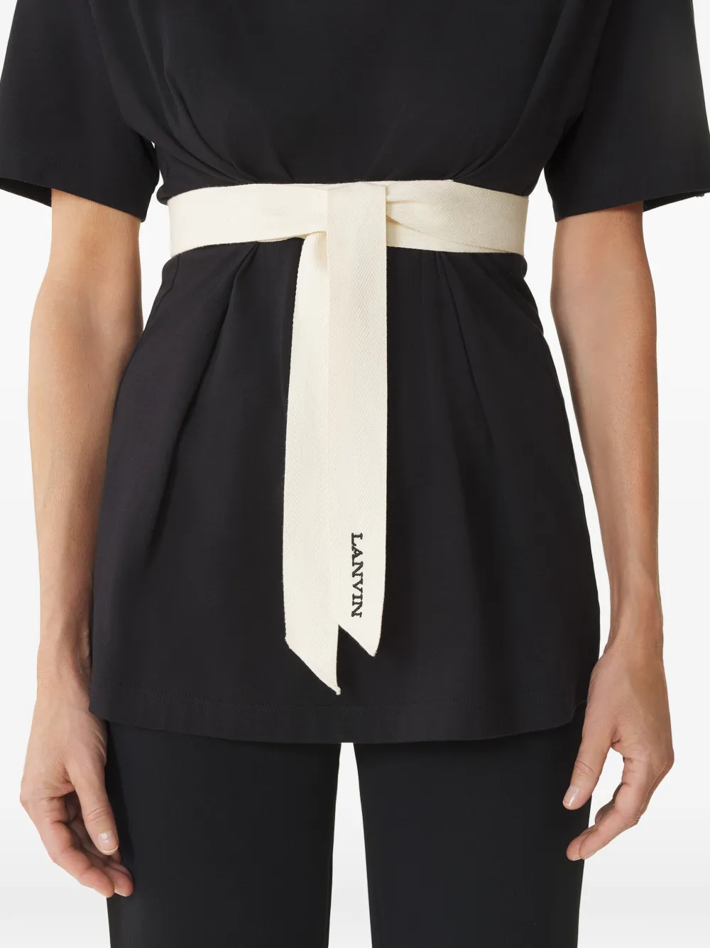 Lanvin Top met strikdetail Zwart