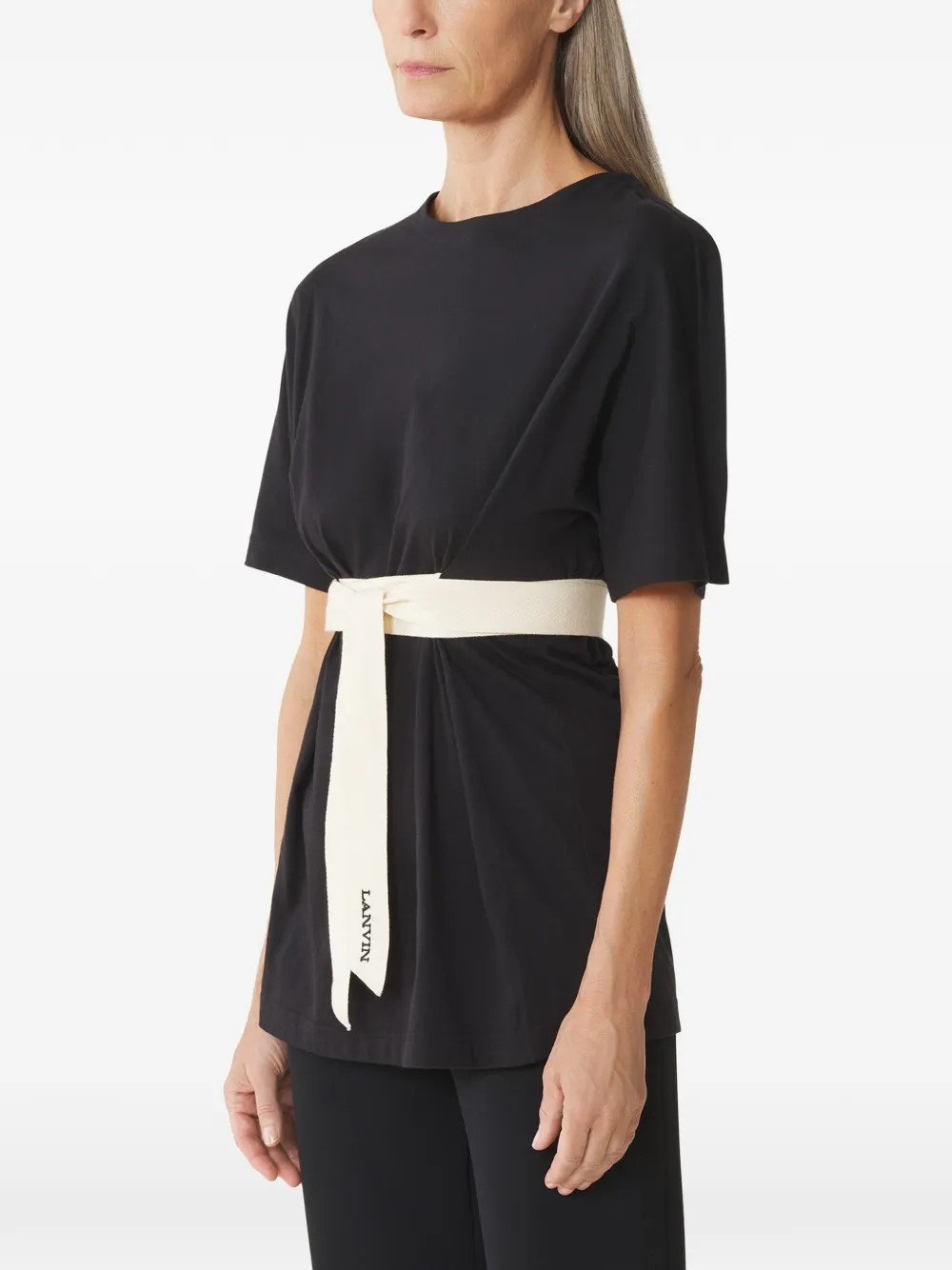  Lanvin Tie-detail Top - Black 