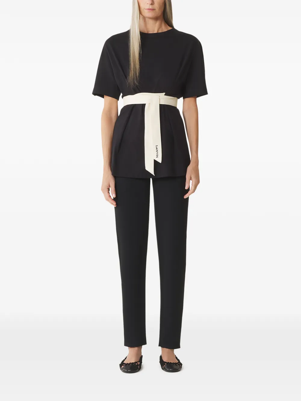  Lanvin Tie-detail Top - Black 
