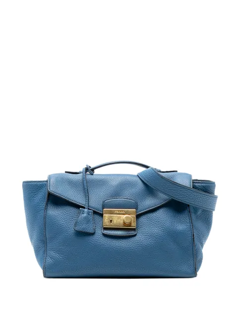 Prada Pre-Owned 2000-2025 Vitello Daino Sound Lock satchel