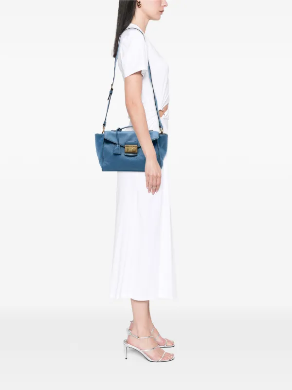 Prada Vitello Daino Easy Sound Lock Shoulder Bag | Prada  Pre-Loved Prada Vitello Daino Sound Lock Satchel main image 1