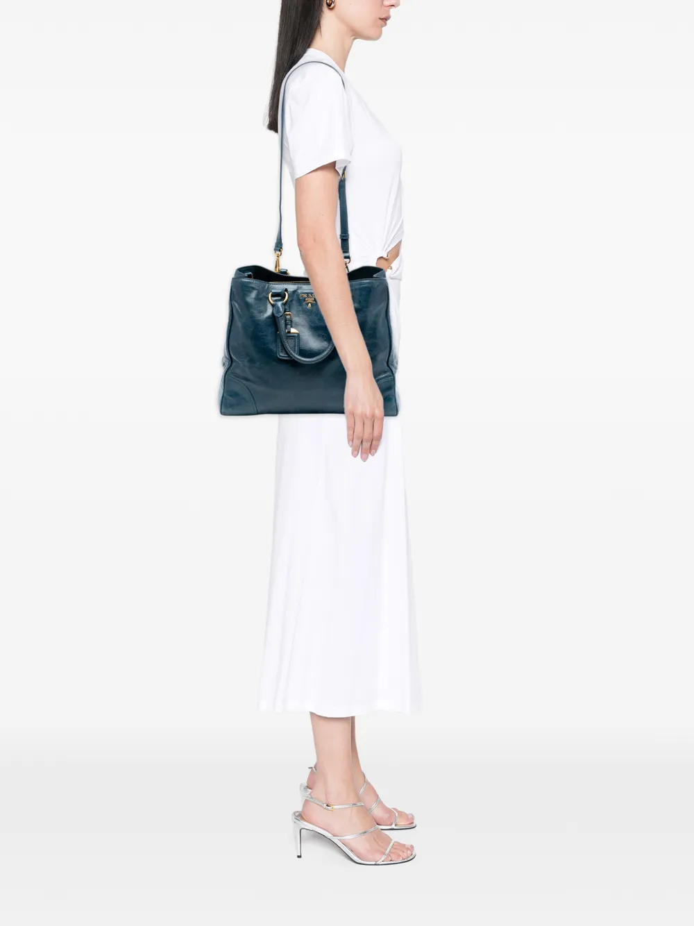 Prada Pre-Owned 2000-2025 Vitello Shine satchel | Pre-Owned | Image 2