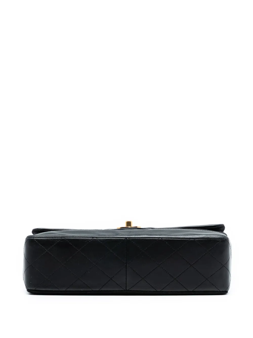 1989-1991 Cc Quilted Jersey And Lambskin Flap Shoulder Bag