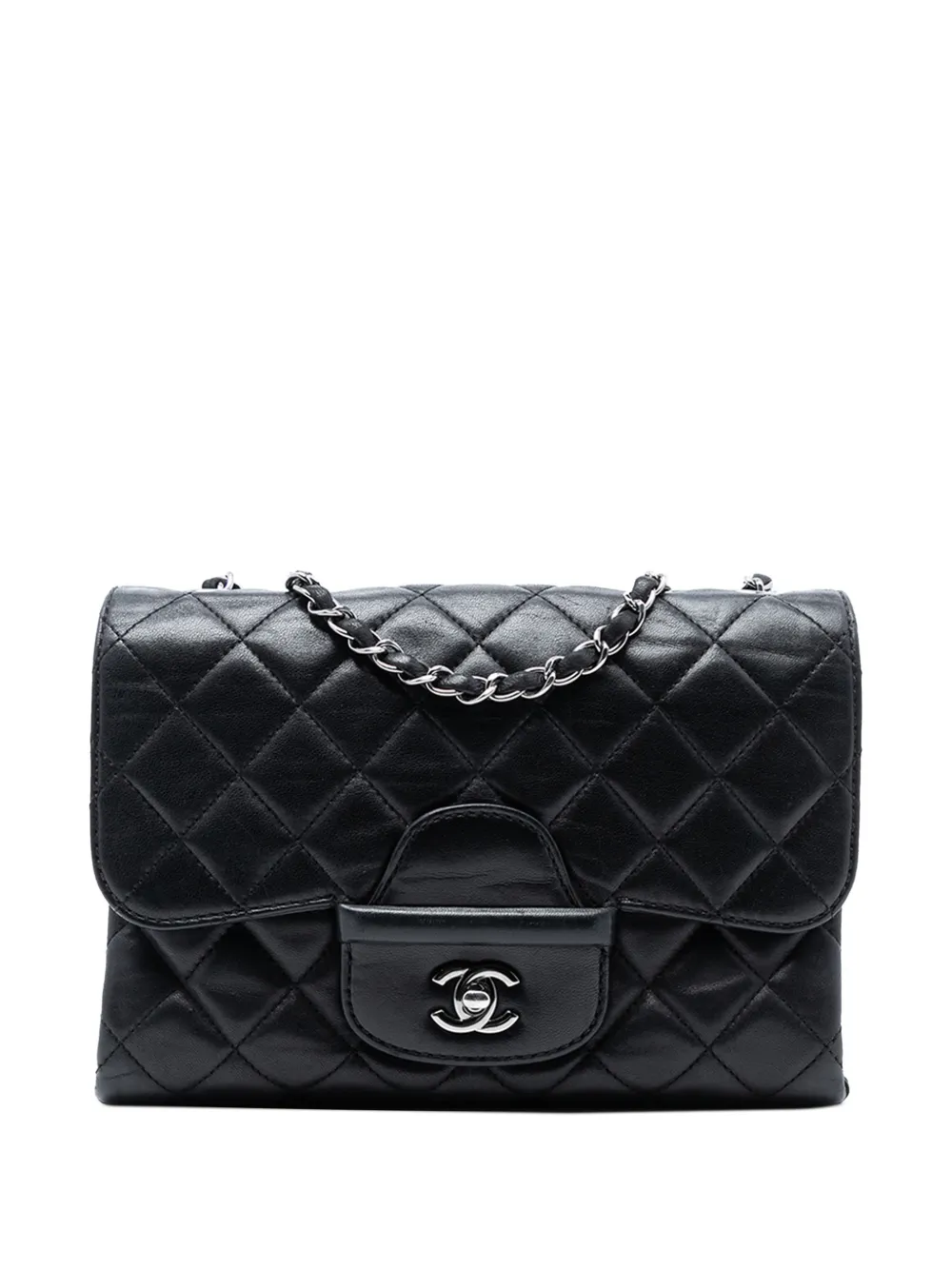 CHANEL Pre-Owned Borsa a tracolla Coco Loop piccola in pelle di agnello trapuntata con battente 2014 - Nero
