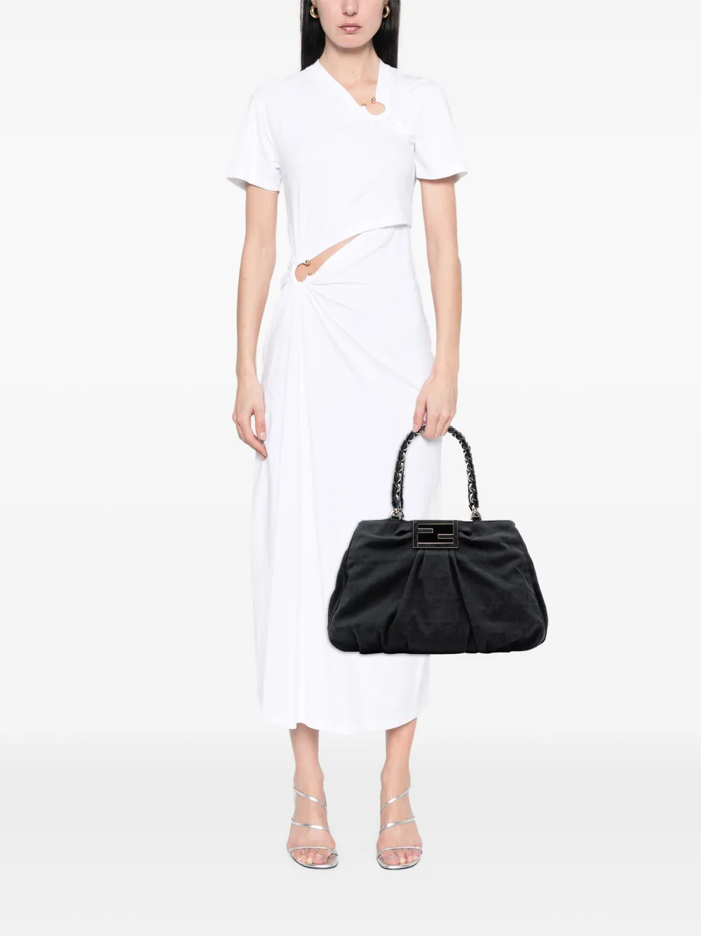 Fendi Pre-Owned 2000-2010 Zucca Canvas Mia Chain tote bag | Pre-Owned | Image 2