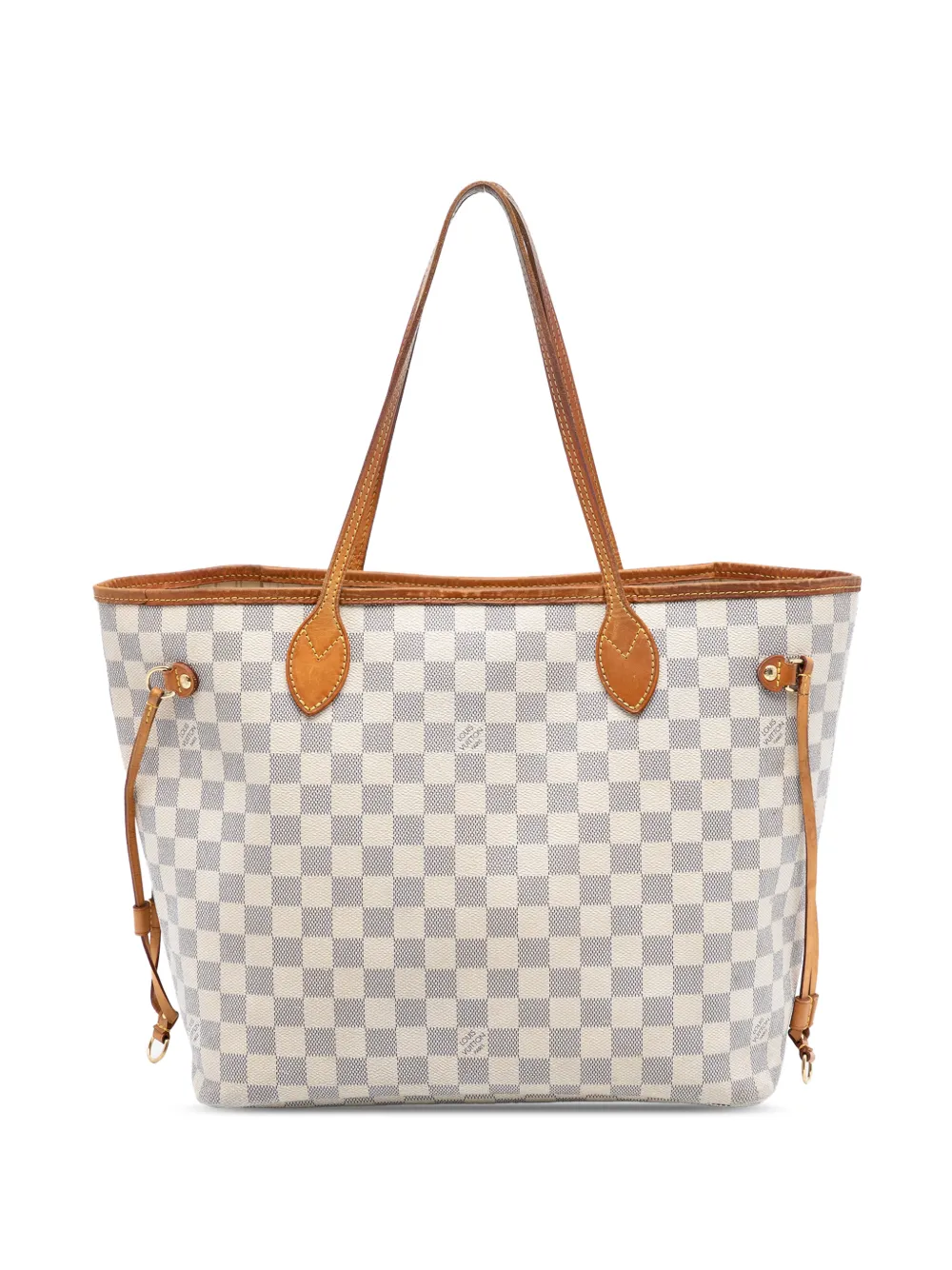 Louis Vuitton Pre-Owned 2010 Damier Azur Neverfull MM tote bag | White | Image 1