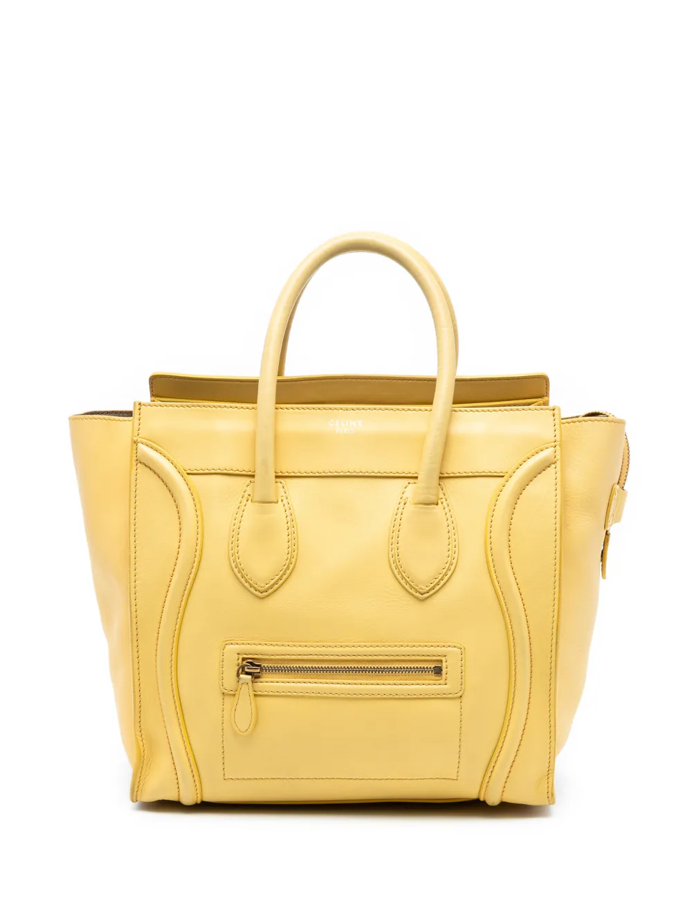 Celine Pre-Owned Borsa tote Luggage mini in pelle 2011 - Giallo