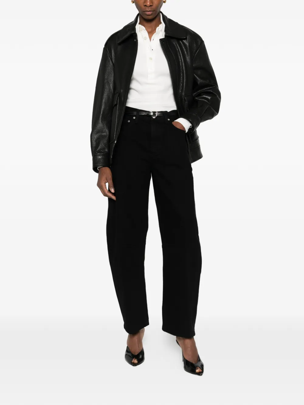 Citizens of Humanity Miro jeans met vlakken - Zwart