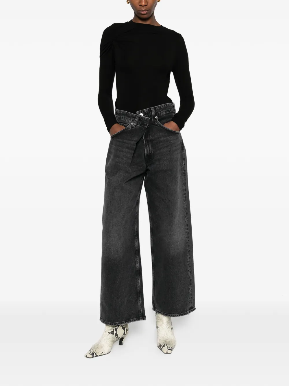 AGOLDE Vana jeans - Zwart