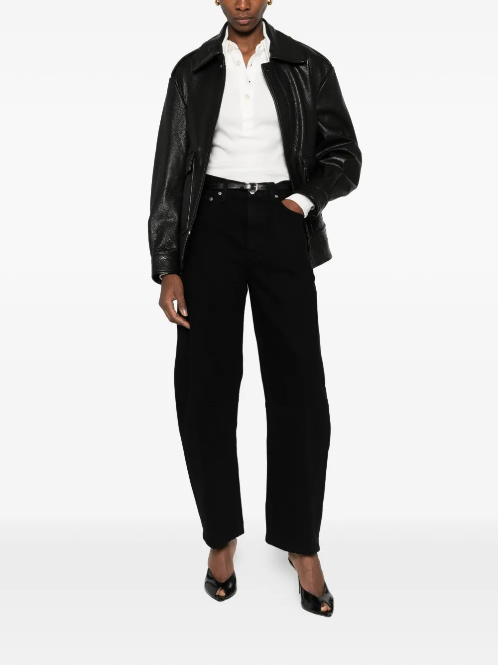 Citizens of Humanity Polotop met lange mouwen - Wit