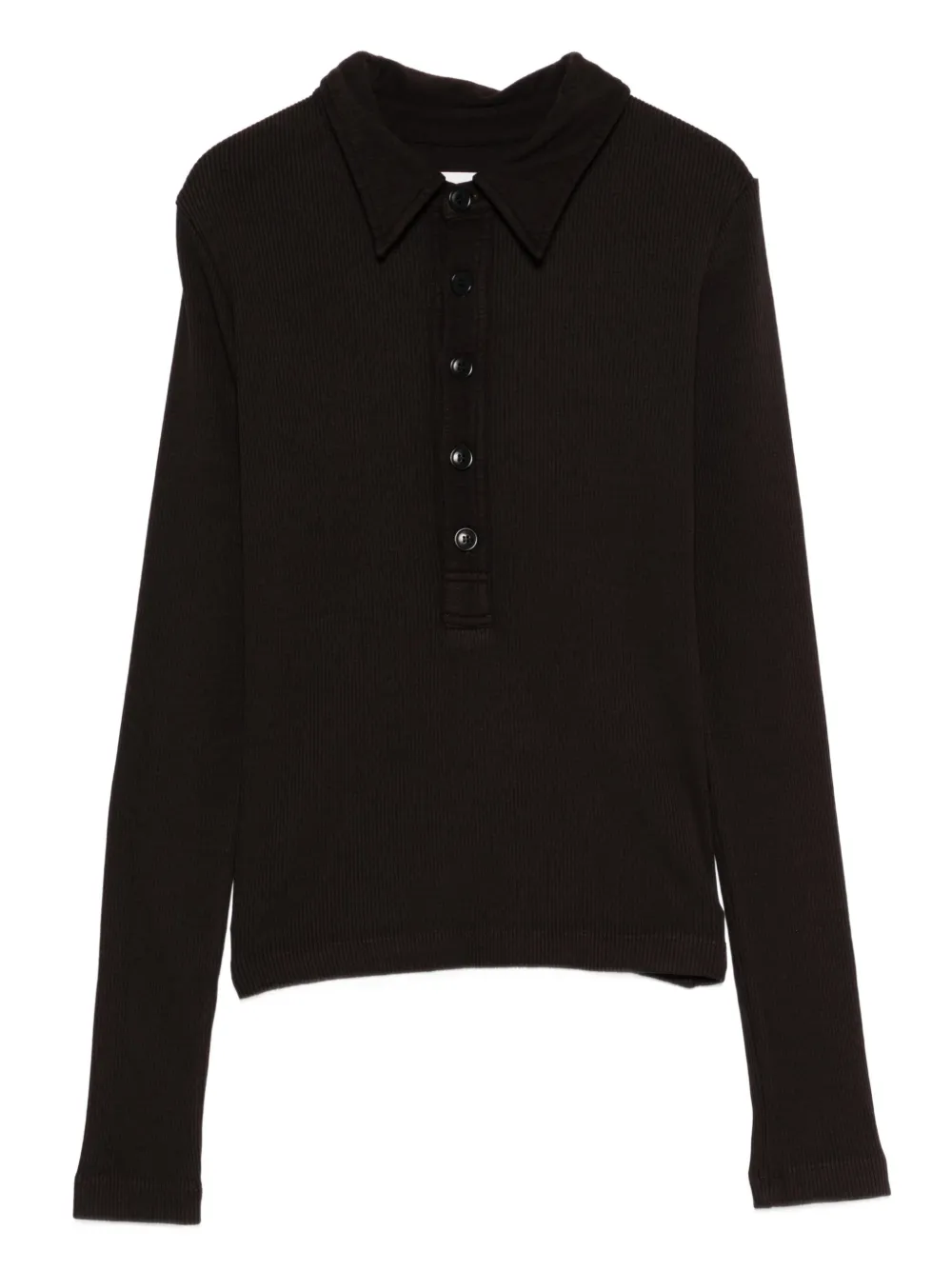 Citizens of Humanity buttoned polo top - Marrone