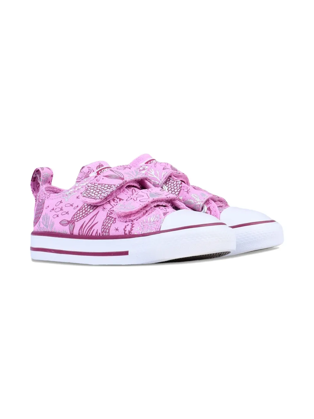 Converse Kids Chuck Taylor All Star 2v Ox touch-strap sneakers - Rosa