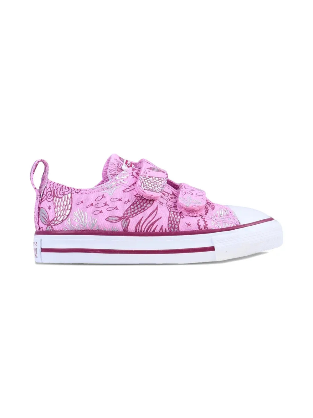 Converse Kids Chuck Taylor All Star 2v Ox touch-strap sneakers - Roze