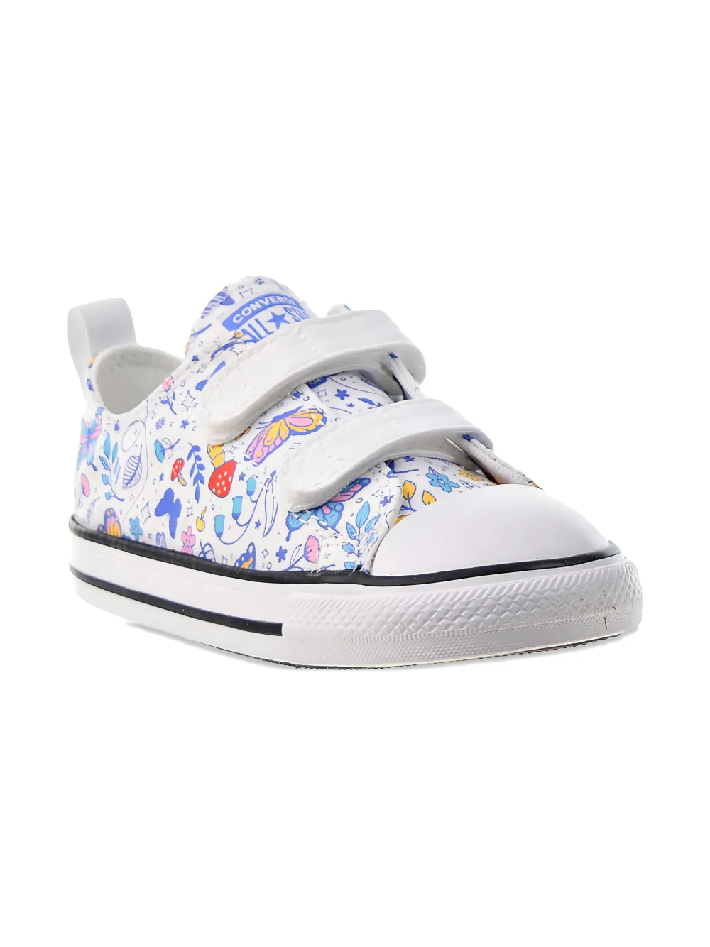 Converse Kids Chuck Taylor All Star 2v Ox floral-print sneakers - Bianco