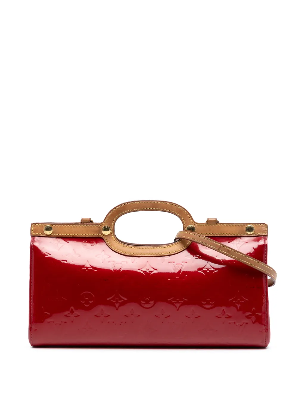 Louis Vuitton Pre-Owned Borsa a tracolla Roxbury Drive in pelle Vernis con monogramma 2011 - Rosso