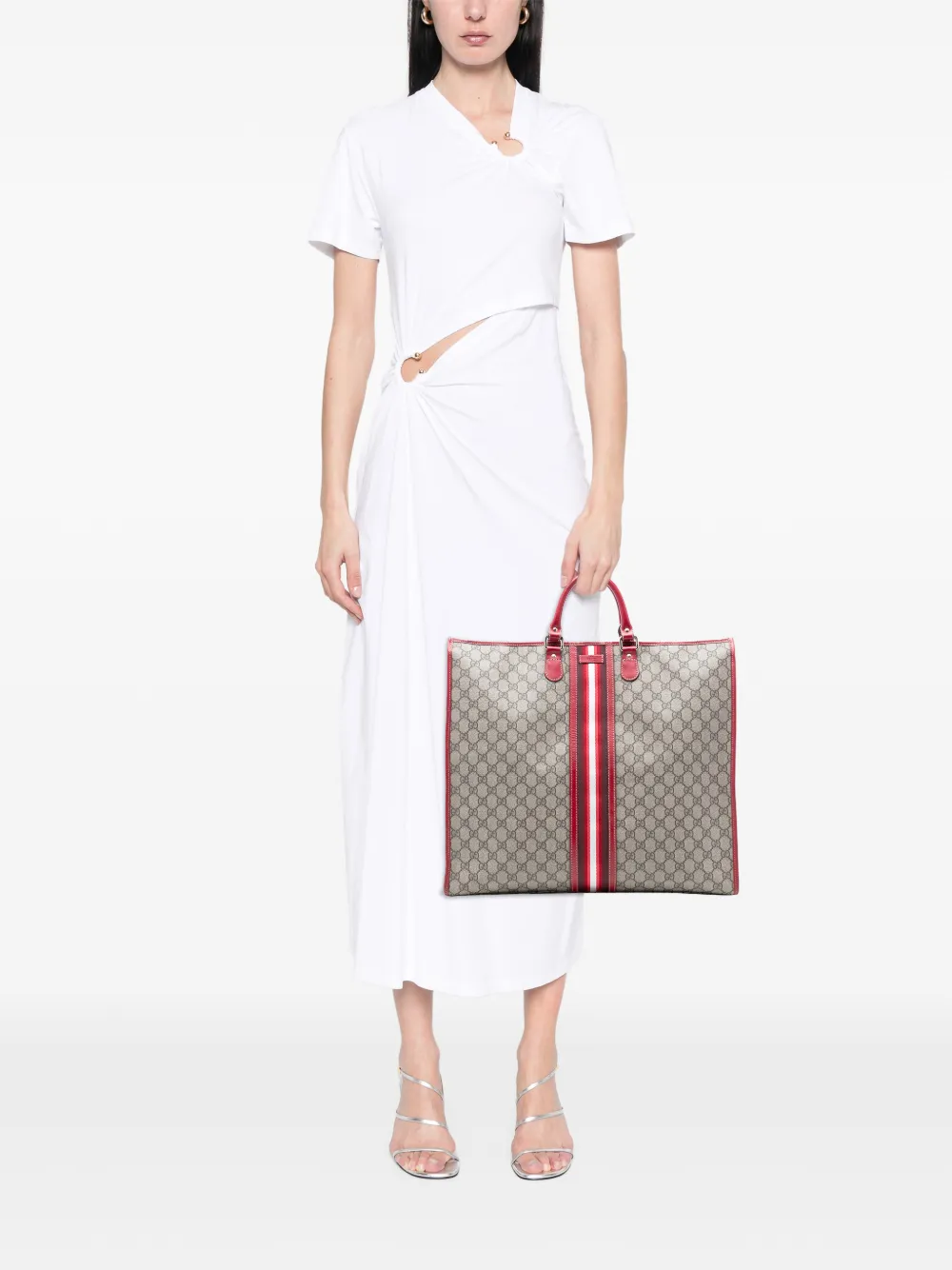 Gucci Pre-Owned sac à main à bande Web (2000-2015) | Pre-owned | Image 2