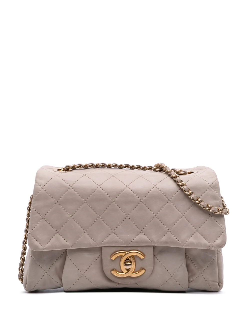 CHANEL Pre-Owned Borsa a spalla Chic Quilt Flap piccola in pelle di vitello 2011 - Marrone