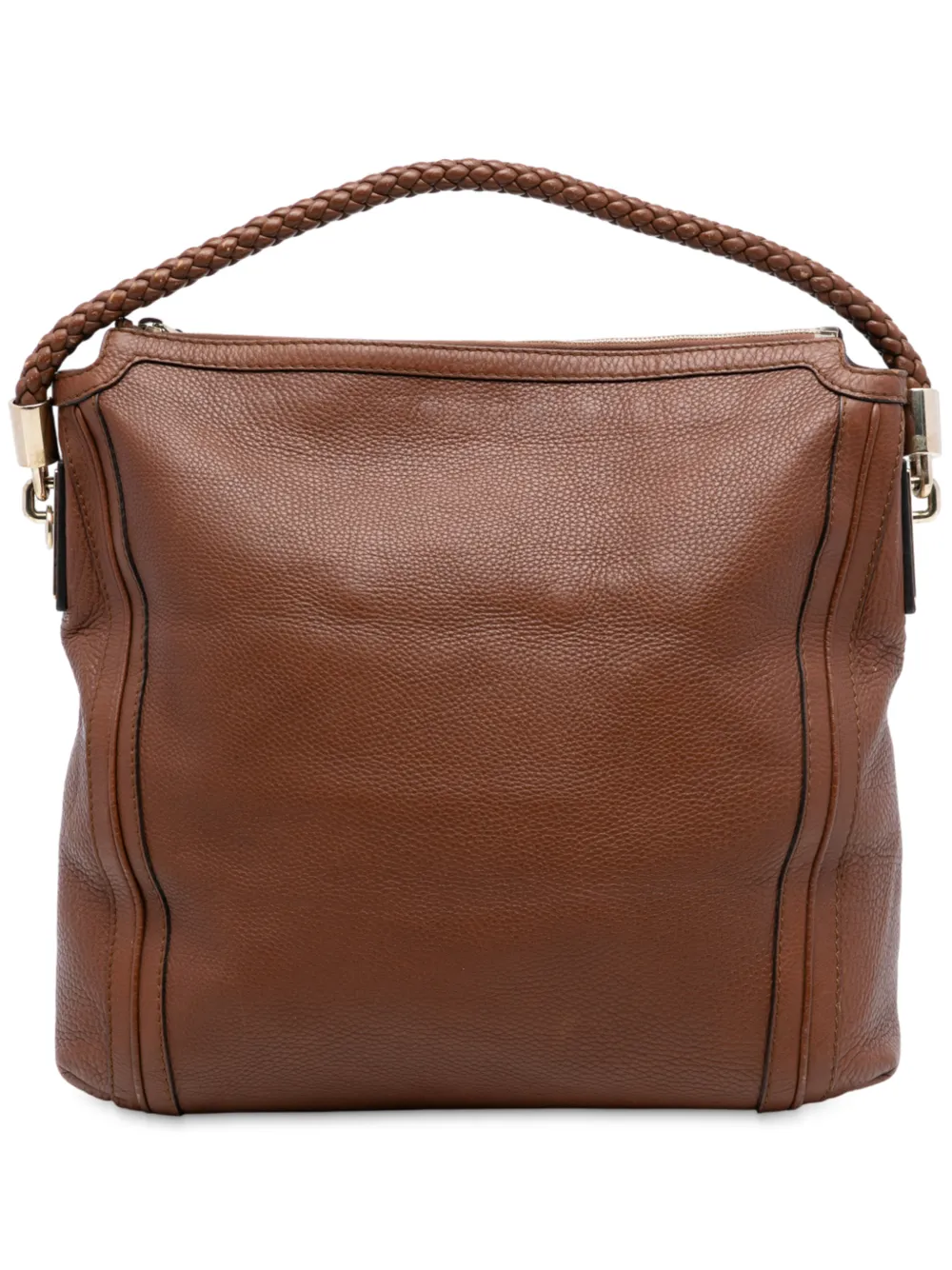 Gucci Pre-Owned Borsa a spalla Bella grande in pelle di vitello 2016-2025 - Marrone