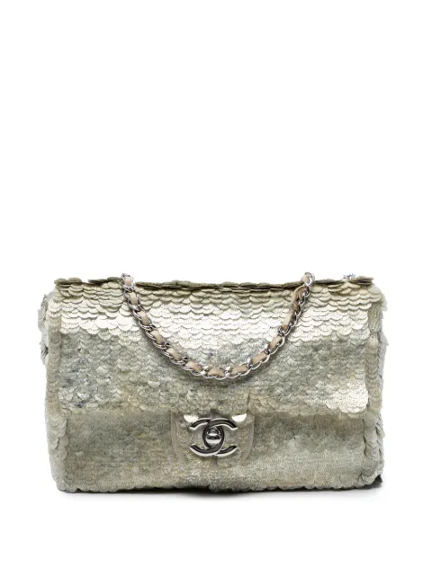 CHANEL Pre-Owned bolsa crossbody Paillettes Single Flap pequeña con lentejuelas 2011