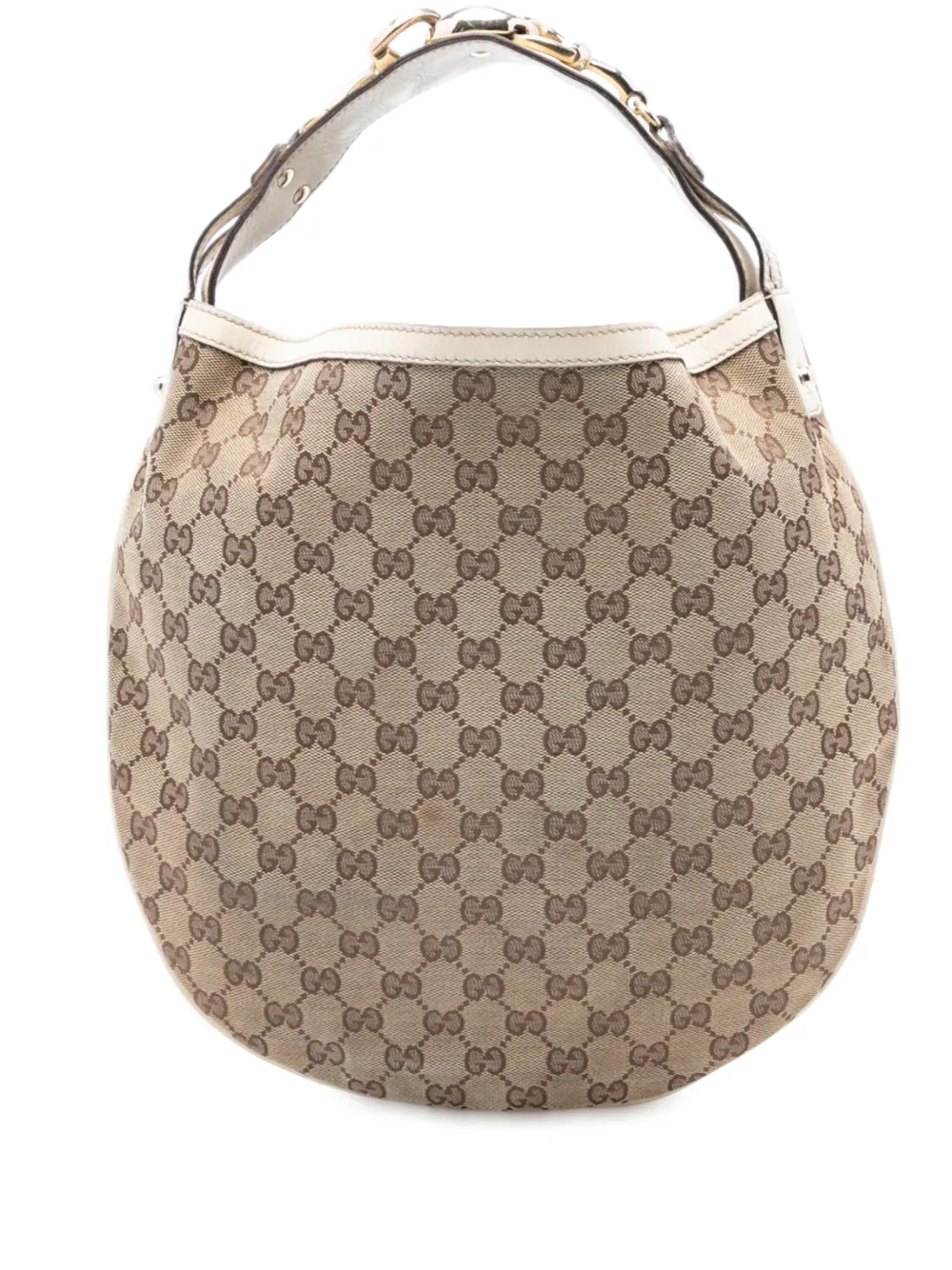 Gucci Pre-Owned Borsa passepartout Wave Horsebit grande in tela GG 2016-2025 - Marrone