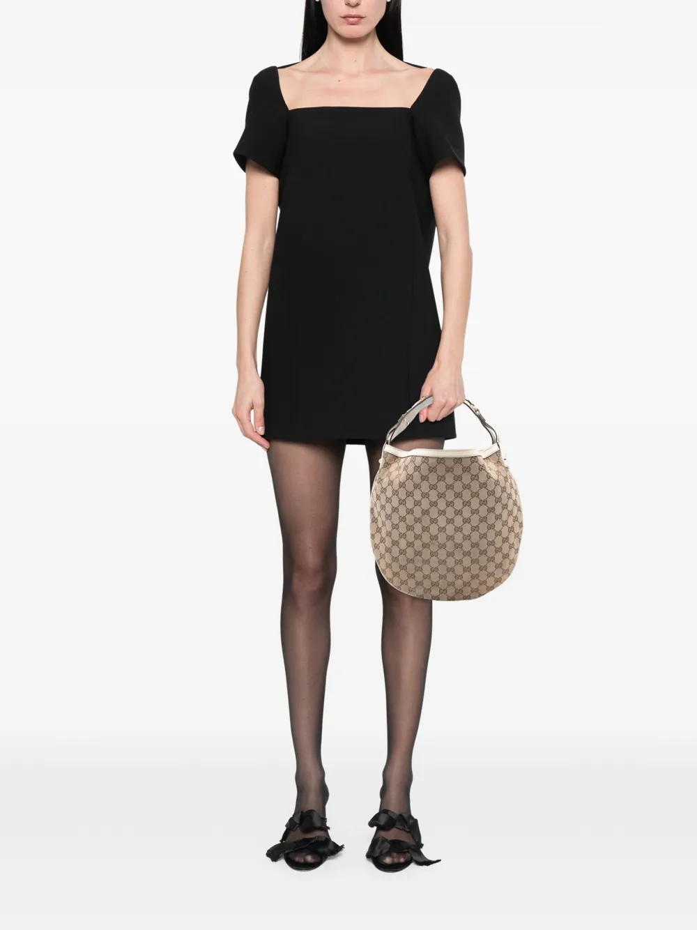 Gucci Pre-Owned 2016-2025 Large GG Canvas Wave Horsebit hobo bag | Pre-Owned | Image 2