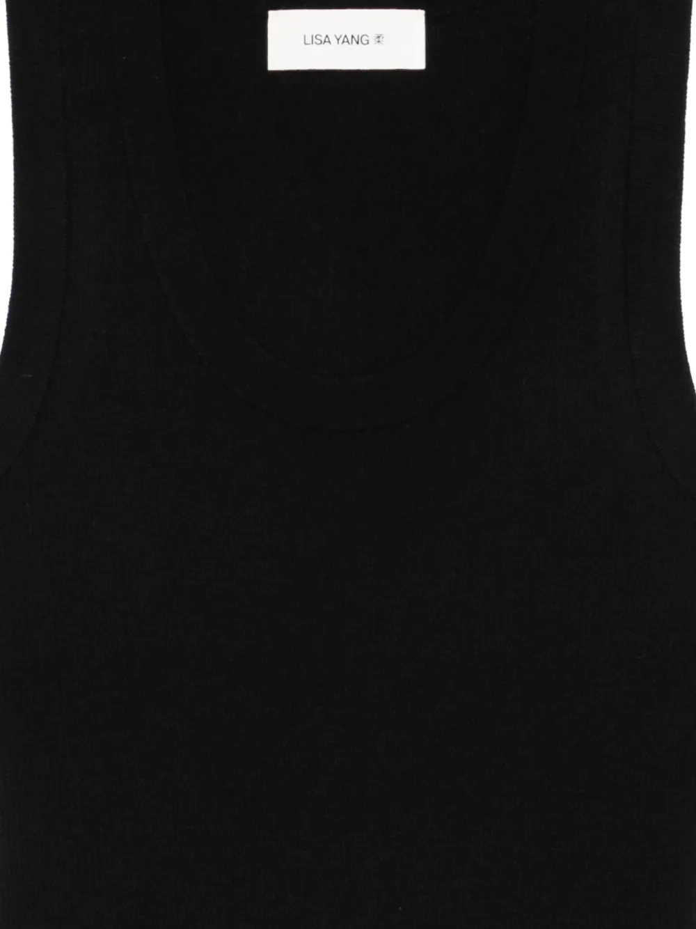  Lisa Yang Ina Ribbed Top - Black 