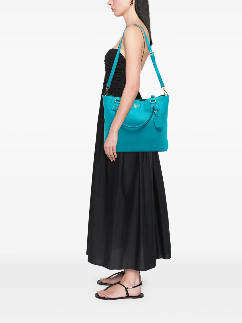 Prada Pre-Owned 2000-2025 Vitello Daino Open Convertible Tote satchel | Pre-Owned | Image 2