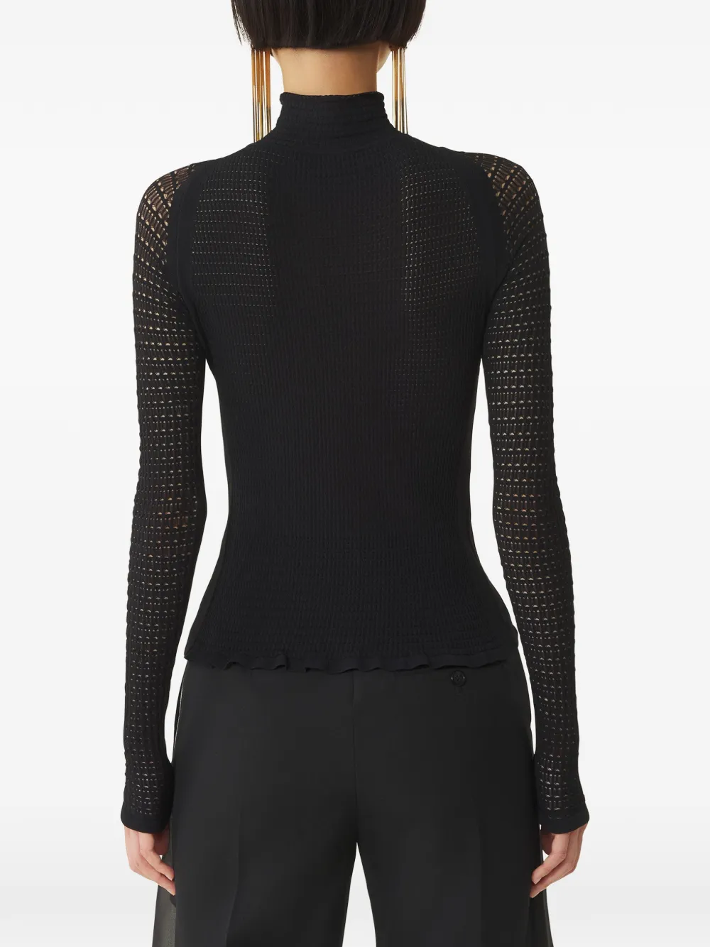 Lanvin Coltrui met lange mouwen Zwart