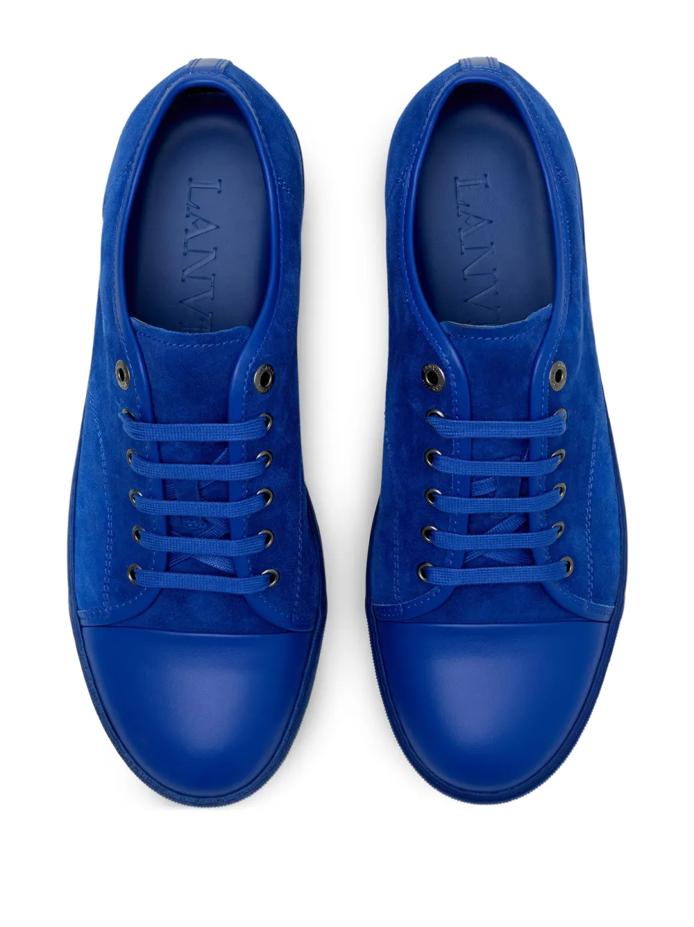 Lanvin Sneakers met veters en neus Blauw