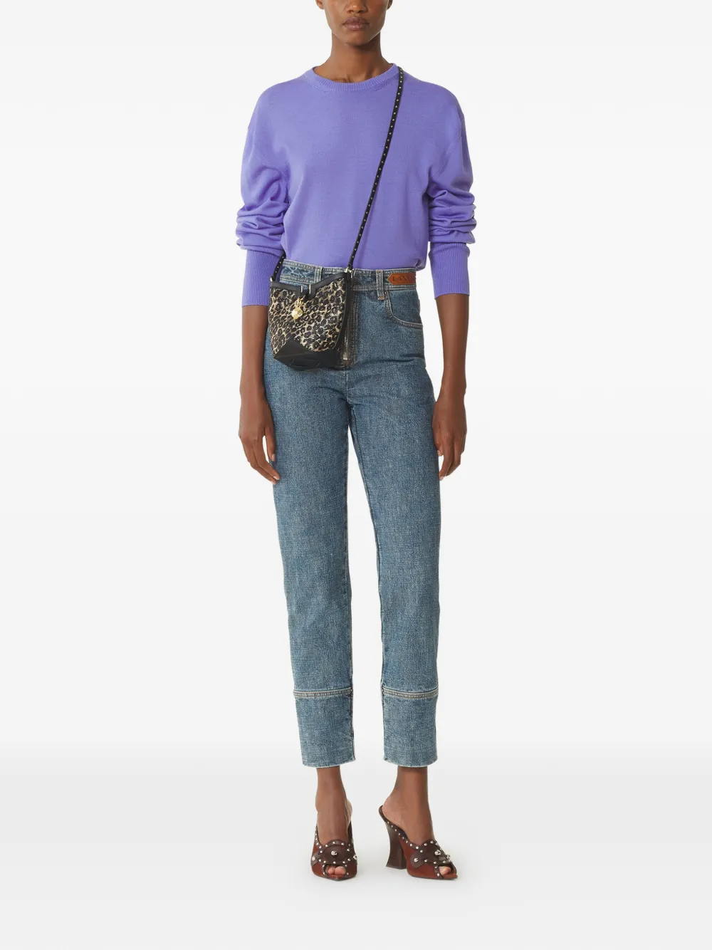  Lanvin Ribbon-detail Sweater - Purple 