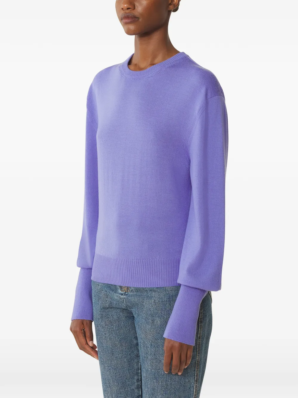  Lanvin Ribbon-detail Sweater - Purple 