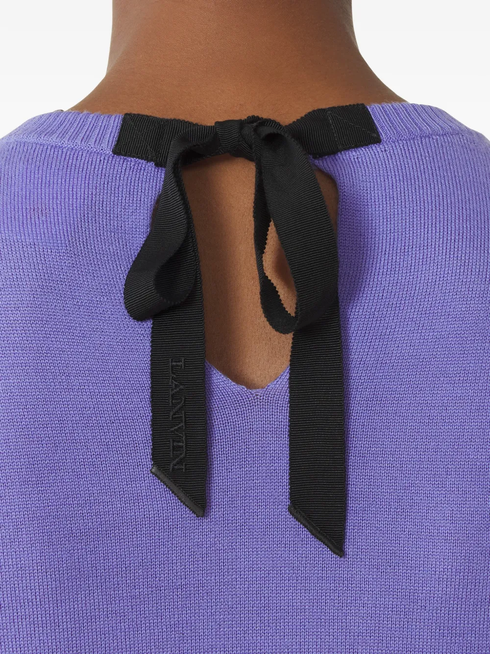 Lanvin Trui met lintdetail Paars