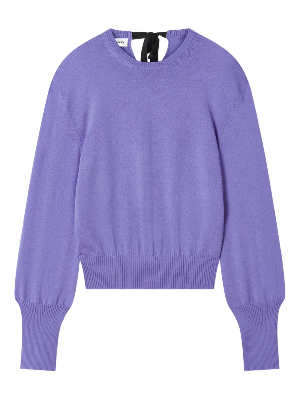 Lanvin Maglione con nastro - Viola