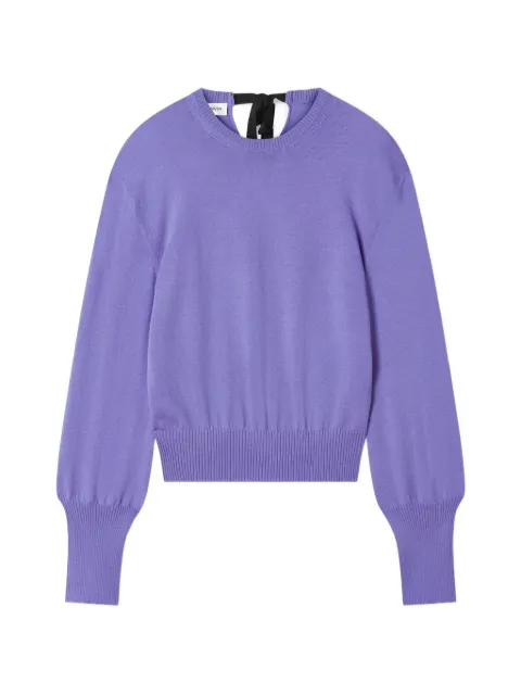 Lanvin wool sweater with grosgrain detail