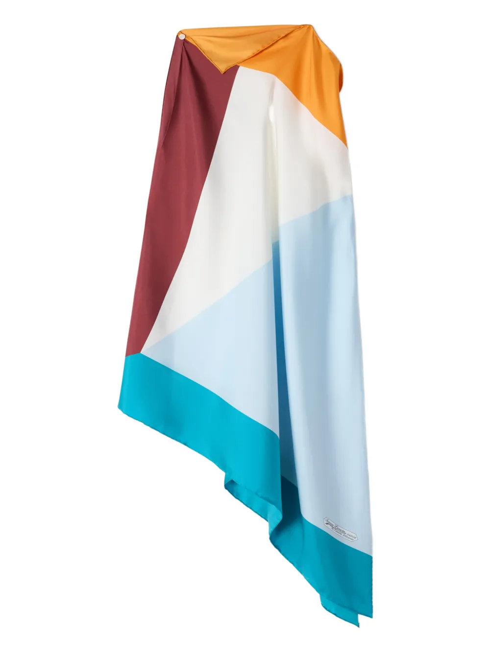 Lanvin Top con design color-block - Bianco