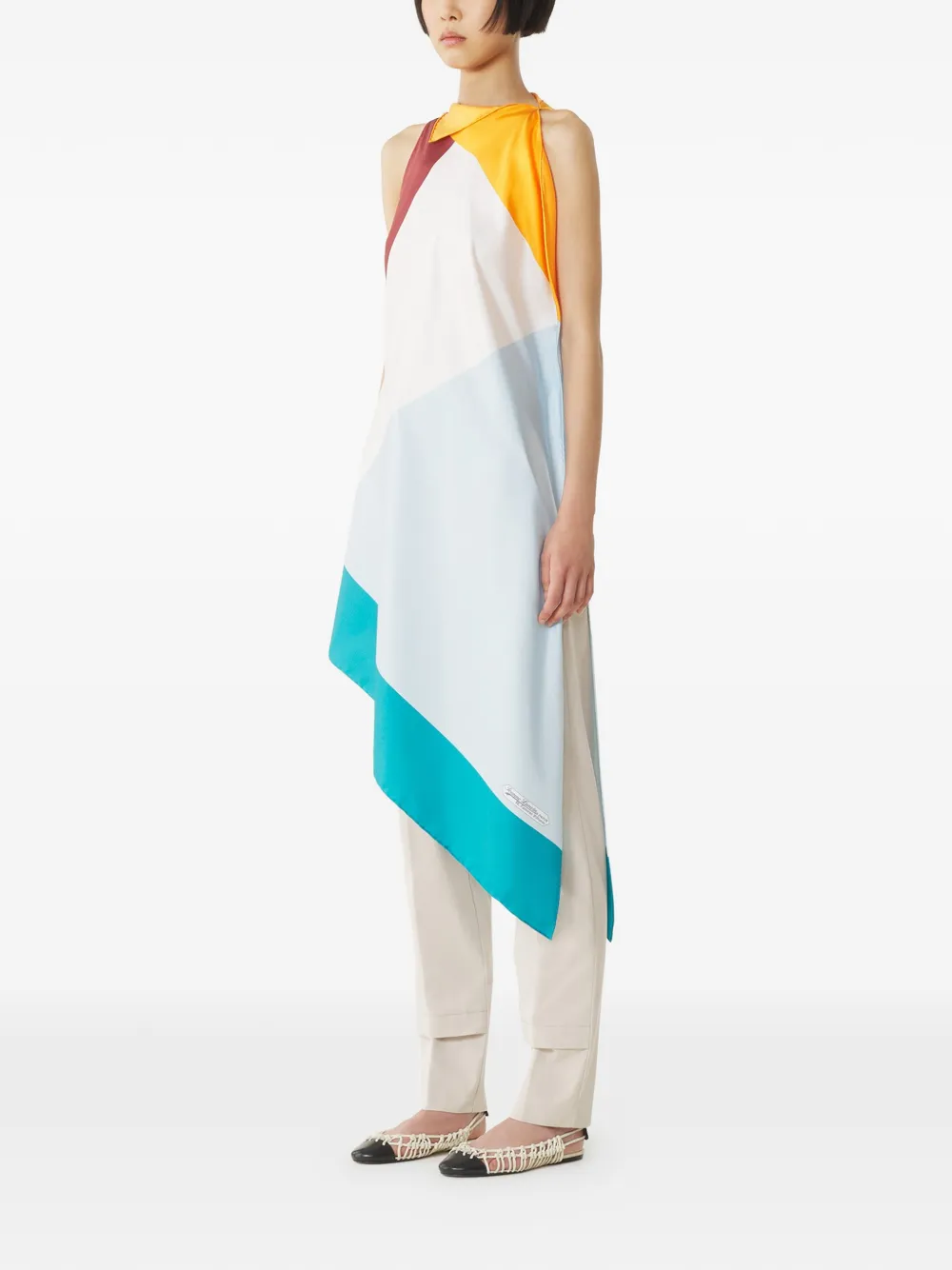  Lanvin Colourblock Top - White 