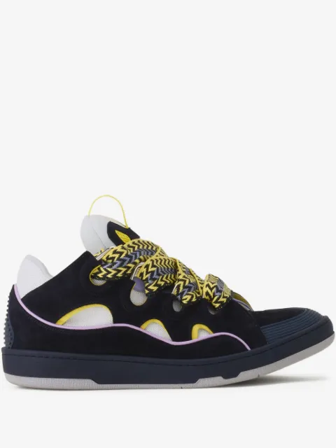 Lanvin Curb cut-out braided sneakers