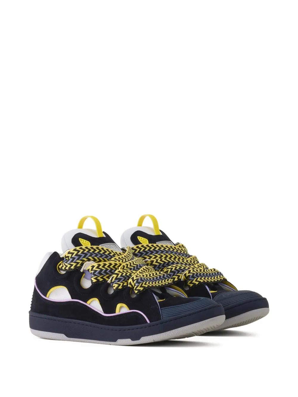 Lanvin Curb gevlochten sneakers Blauw
