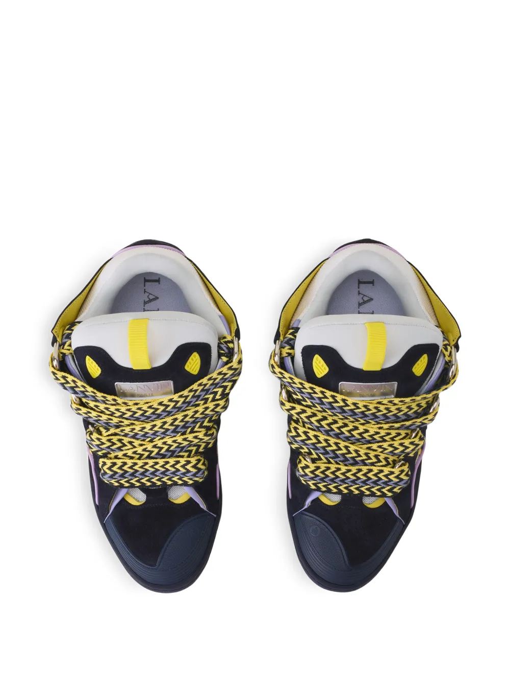 Lanvin Curb gevlochten sneakers Blauw