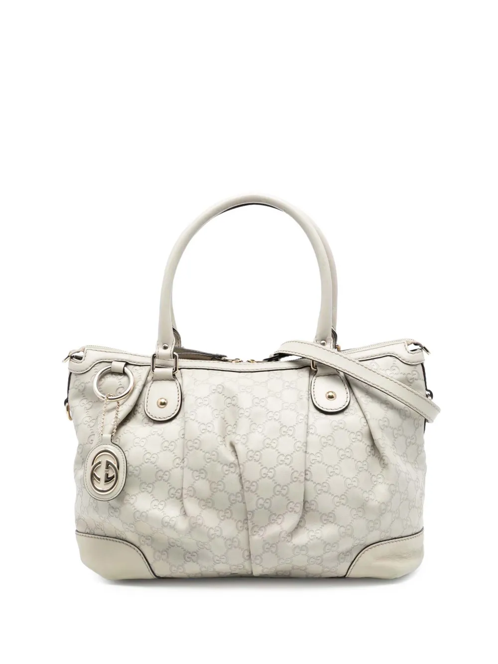 Gucci Pre-Owned Borsa a tracolla Guccissima Sukey 2016-2025 - Bianco