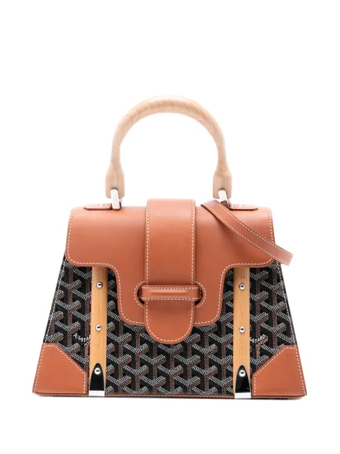 Goyard Pre-Owned 2015 Goyardine Saigon Structured PM satchel